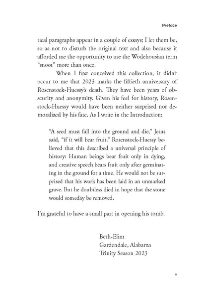 I Respond Though I Shall Be Changed: Essays on the Thought of Eugen Rosenstock-Huessy