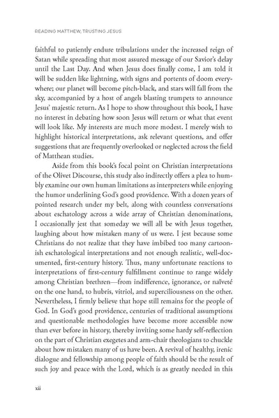 Reading Matthew, Trusting Jesus: Christian Tradition and First-Century Fulfillment within Matthew 24-25