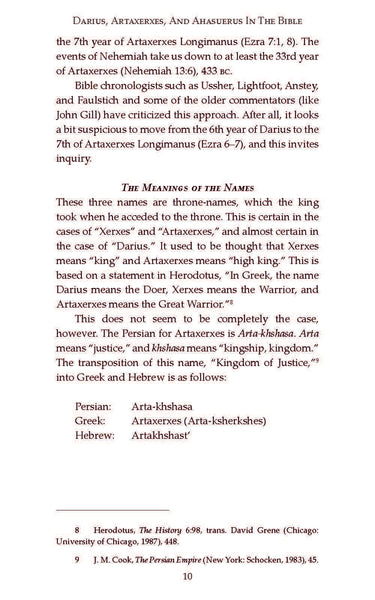 Darius, Artaxerxes, and Ahasuerus in the Bible