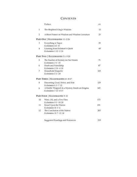 Ecclesiastes Through New Eyes: A Table in the Mist
