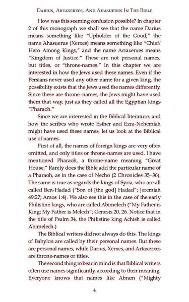 Darius, Artaxerxes, and Ahasuerus in the Bible